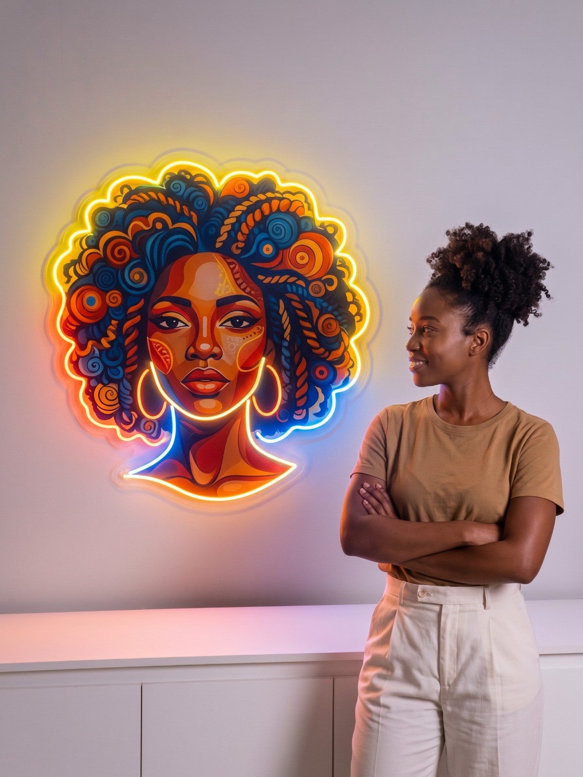 Tableau d'art "Africaine"