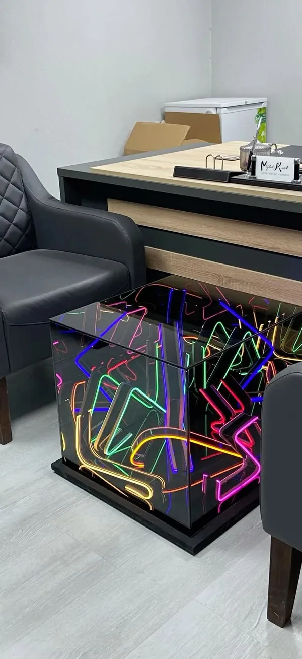 Table Basse lumineuse verre
